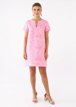 Load image into Gallery viewer, Lulu Dress Pink Bubble Jacquard