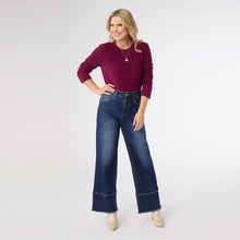 Load image into Gallery viewer, EverStretch Wide Leg with Raw Wide Hem