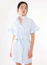 Load image into Gallery viewer, Katie Dress Light Blue Tufted Cotton
