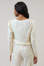 Load image into Gallery viewer, Katy Sequin Bow Tie Cardigan