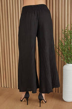 Load image into Gallery viewer, LINEN SMOCKED WAIST PALAZZO PANT (23.2275/224019/80806-LINEN