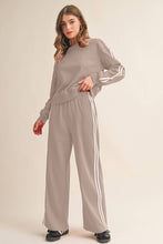 Load image into Gallery viewer, Stripe Cropped Top & Wide Leg Pants 2pcs Set | S-XL