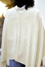 Load image into Gallery viewer, Cashmere Poncho Oatmeal