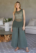 Load image into Gallery viewer, LINEN SMOCKED WAIST PALAZZO PANT (23.2275/224019/80806-LINEN