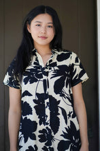 Load image into Gallery viewer, Carrie Cotton Dress Black Ivory