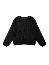Load image into Gallery viewer, Hollow Out Knit Drop Sleeve Sweater