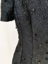 Load image into Gallery viewer, Jacquard Beading Short-sleeved Dress