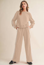 Load image into Gallery viewer, Stripe Cropped Top & Wide Leg Pants 2pcs Set | S-XL