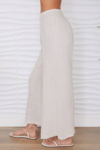 Load image into Gallery viewer, LINEN SMOCKED WAIST PALAZZO PANT (23.2275/224019/80806-LINEN
