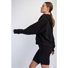 Load image into Gallery viewer, QUILTED QUARTER ZIP HOODIE JACKET