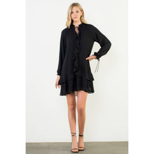 Load image into Gallery viewer, Long Sleeve Flutter Dress