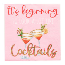 Load image into Gallery viewer, 'It's Beginning to Look...' Cocktail Napkins/26pk