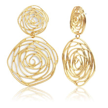 Load image into Gallery viewer, Floral Statement Earrings: Bold & Beautiful Accessory