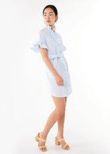 Load image into Gallery viewer, Katie Dress Light Blue Tufted Cotton