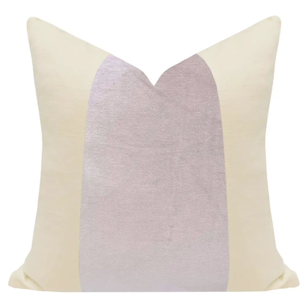 Lavender 22x22 Velvet Panel Pillow