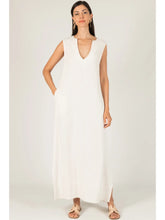 Load image into Gallery viewer, Linen V Neck Maxi Dress
