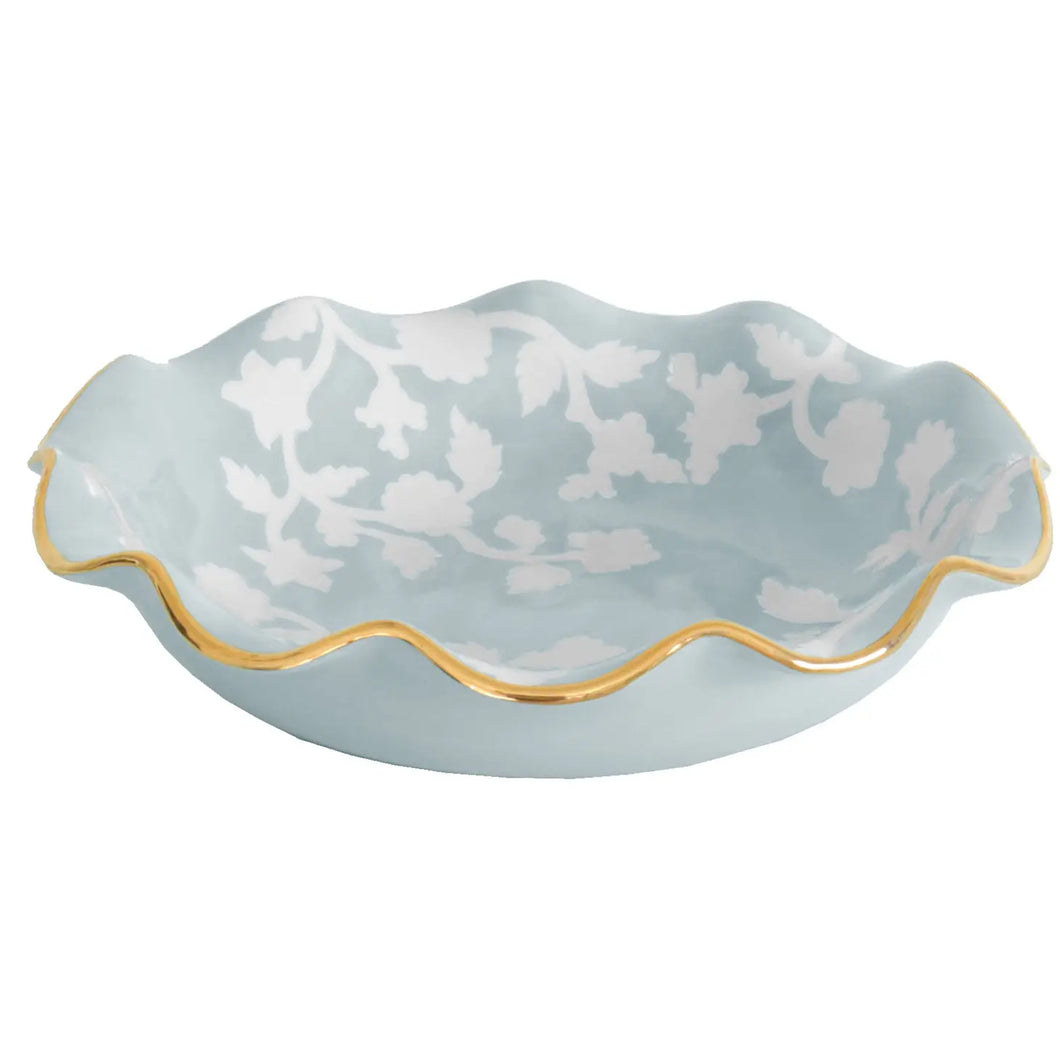 Chinoiserie Scalloped Bowl