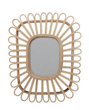 Load image into Gallery viewer, Rattan Oval Mirror
