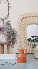 Load image into Gallery viewer, Rattan Oval Mirror
