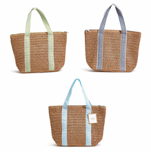 Load image into Gallery viewer, Woven Thermal Lunch Tote
