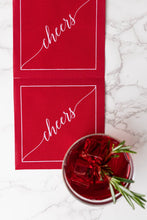 Load image into Gallery viewer, The Red Carpet Cheers Luxury Disposable Cotton Napkins