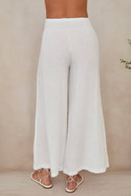 Load image into Gallery viewer, LINEN SMOCKED WAIST PALAZZO PANT (23.2275/224019/80806-LINEN