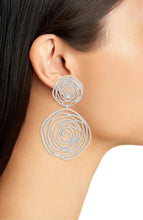 Load image into Gallery viewer, Floral Statement Earrings: Bold & Beautiful Accessory