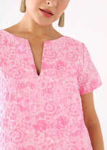 Load image into Gallery viewer, Lulu Dress Pink Bubble Jacquard