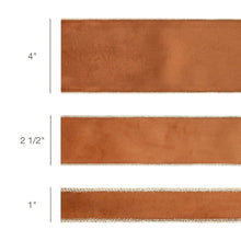 Load image into Gallery viewer, 2 1/2" Reversible Classic Velvet Wired Ribbon 10 Yard Roll