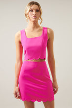 Load image into Gallery viewer, Ferriera Scalloped Square Neck Cropped Tank