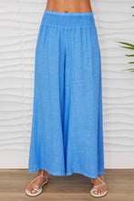 Load image into Gallery viewer, LINEN SMOCKED WAIST PALAZZO PANT (23.2275/224019/80806-LINEN