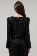 Load image into Gallery viewer, Katy Sequin Bow Tie Cardigan
