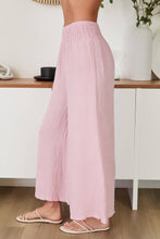 Load image into Gallery viewer, LINEN SMOCKED WAIST PALAZZO PANT (23.2275/224019/80806-LINEN