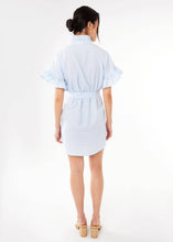 Load image into Gallery viewer, Katie Dress Light Blue Tufted Cotton