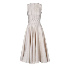 Load image into Gallery viewer, Elegant Pleated Sleeveless Midi Dress for Women