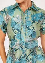 Load image into Gallery viewer, Harper Dress Sage Mum Jacquard