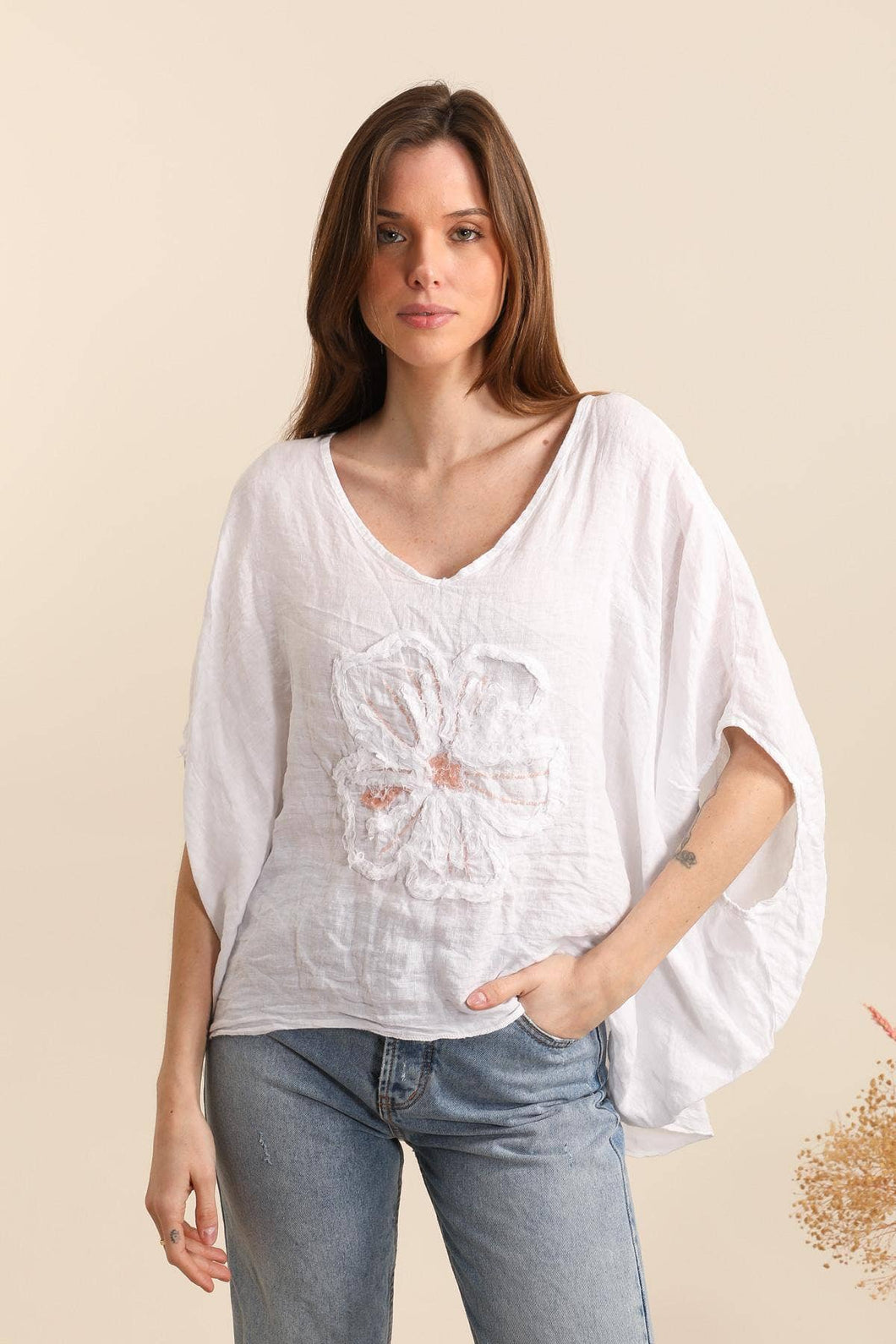 Blouse with Flower