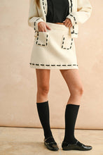 Load image into Gallery viewer, S5683ST   STITCH PATTERN DETAILED KNIT SKIRT
