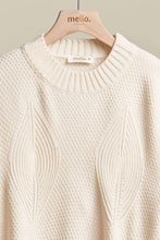 Load image into Gallery viewer, Oversize Round Neck Sweater with Fringe
