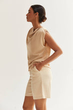 Load image into Gallery viewer, CT8958 - Chloe Cowl Neck Crushed Satin Top
