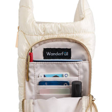 Load image into Gallery viewer, HydroBag® HANDLE™ - Ivory Glossy with Solid Vegan Leather Trimmed Strap
