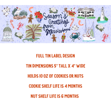 Load image into Gallery viewer, Mississippi Holiday Tin | Gourmet Cookies &amp; Nuts
