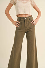 Load image into Gallery viewer, MMP1913   STRAIGHT WIDE LEG PANTS WITH FRONT POCKET
