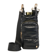 Load image into Gallery viewer, Black Shiny HydroBag® with Gold Hardware
