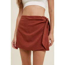 Load image into Gallery viewer, SELF-TIE WRAP SKORT
