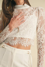 Load image into Gallery viewer, Romantic Lace Long sleeve Blouse Top

