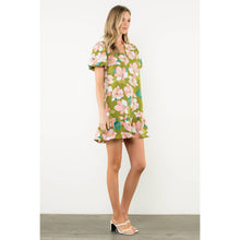 Load image into Gallery viewer, Puff Sleeve Floral Print Dress

