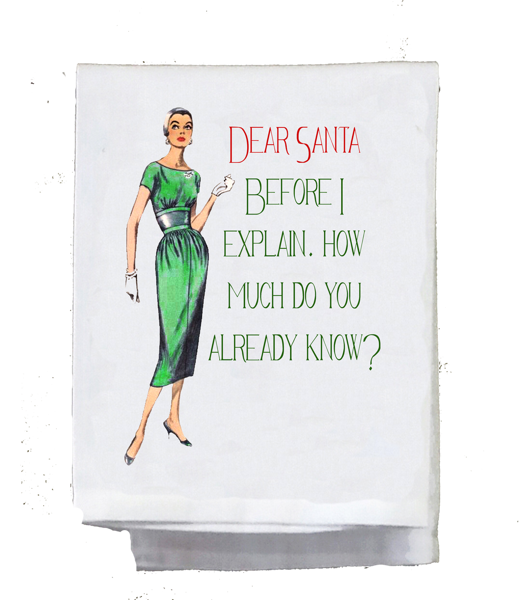 Sassy Girl,  Christmas, Dear Santa, Before I explain