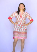 Load image into Gallery viewer, Amelia Dress - Beige/red
