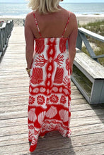Load image into Gallery viewer, Resort Style Sea Creature Print Slip Dress

